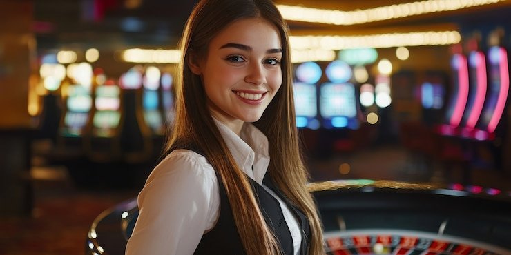 slot977 live dealer studio with HD cameras and professional croupiers broadcasting blackjack tables