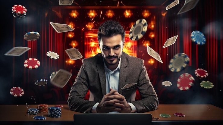 Infinite Blackjack player interface on slot977 showing bet input, dealer cards, and action buttons
